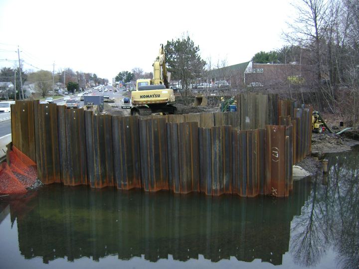 Sheet Piling & Earth Retention work by Sparwick Contracting